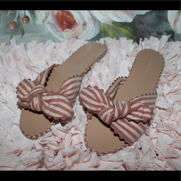 Loeffler Randall Shoes - Loeffler Randall Striped Slides